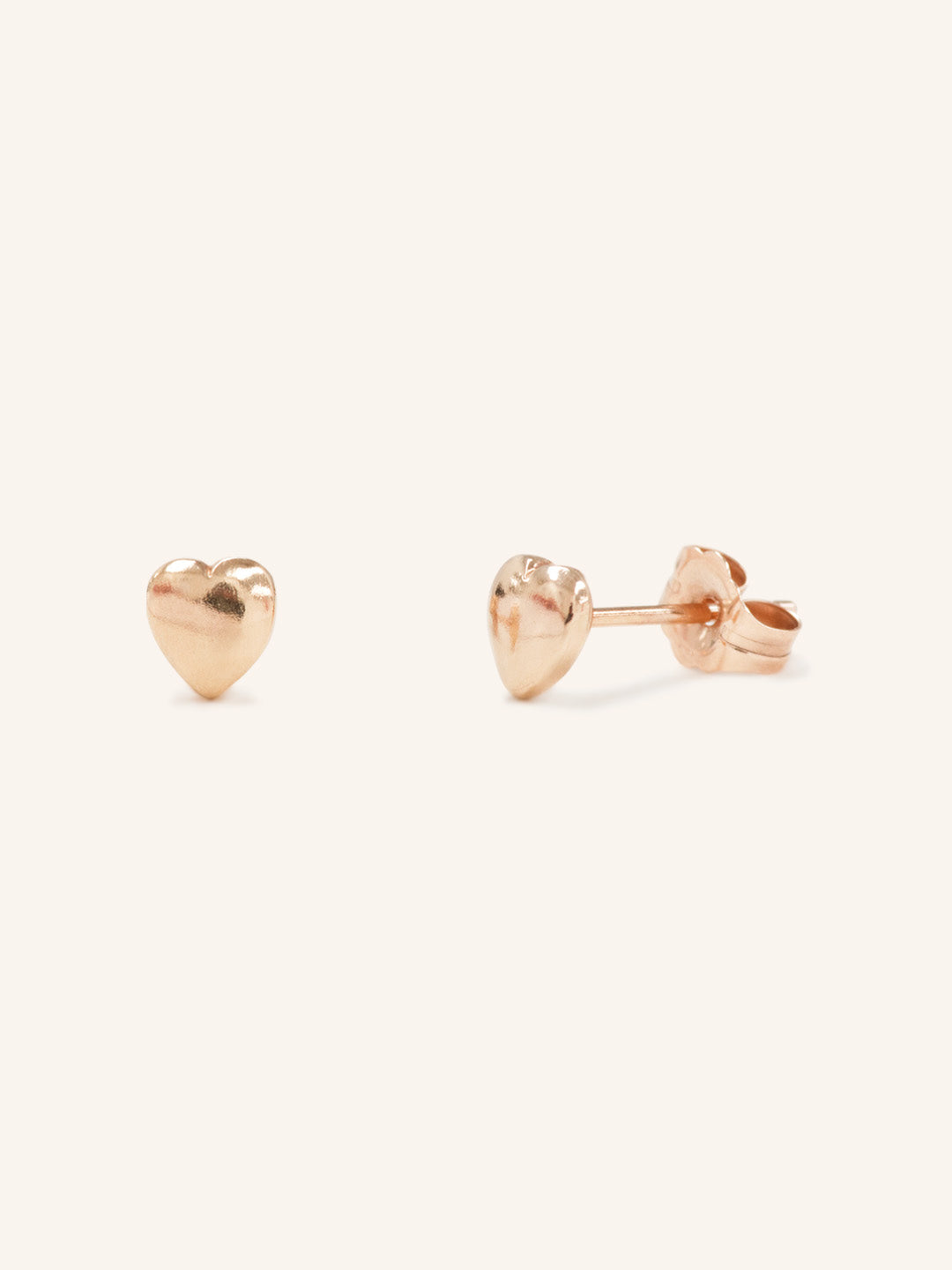 Bubble Heart Stud Earrings