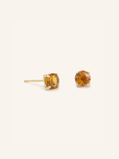 Perfect Autumn Citrine Stud Earrings