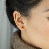 Perfect Autumn Citrine Stud Earrings