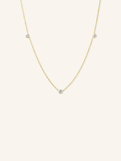 Orion's White Sapphire Necklace