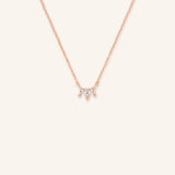 Morning Dew White Sapphire Necklace