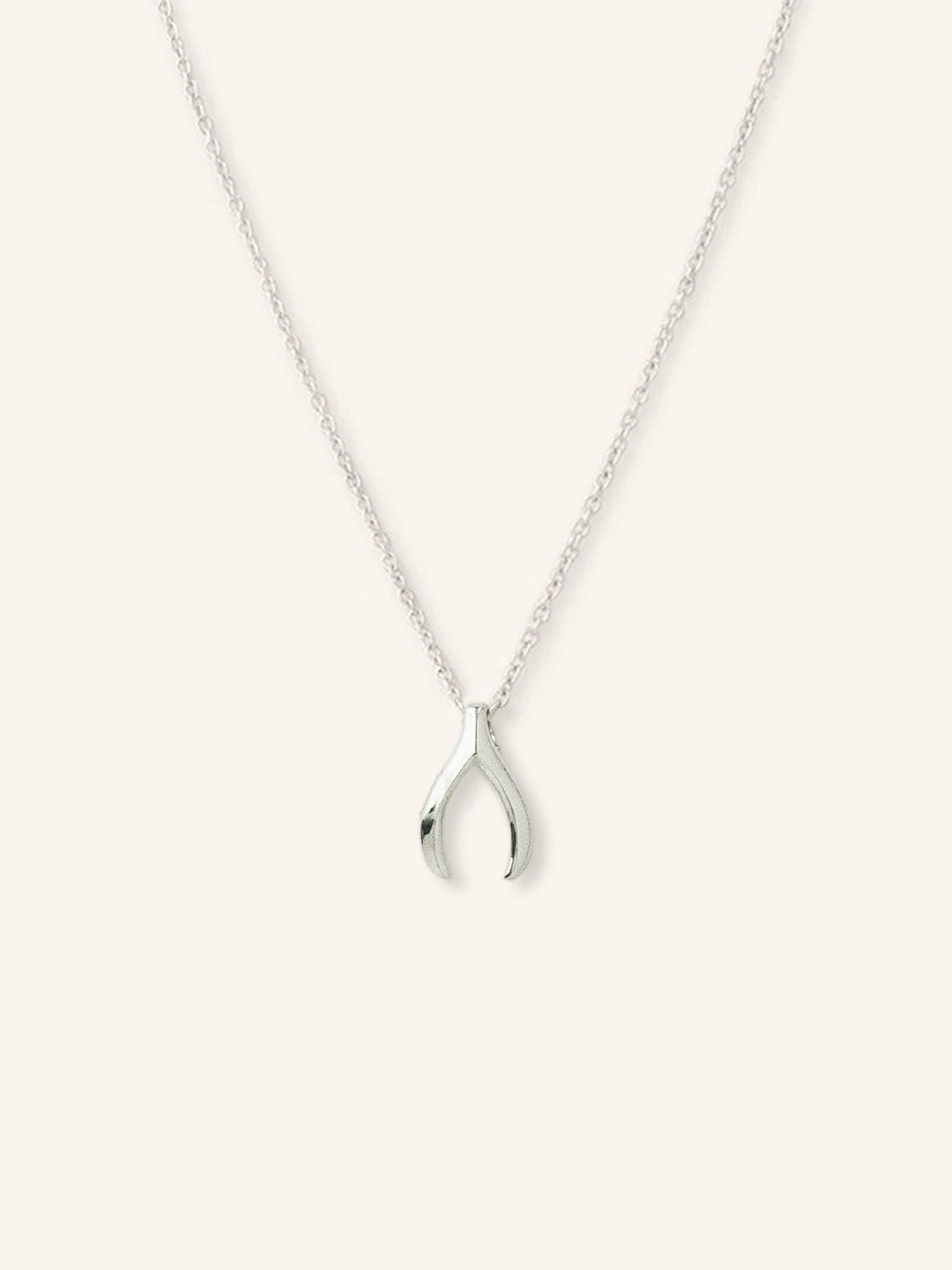 Lucky Wishbone Gold Necklace