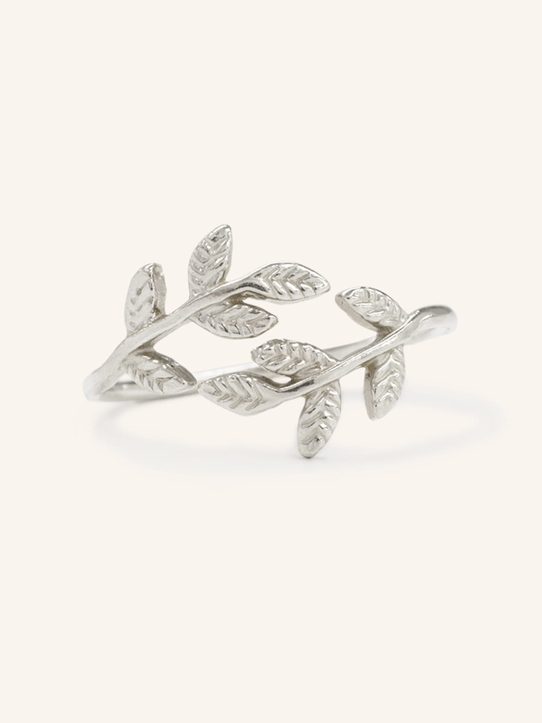 Olive Double Leaf Ring