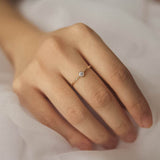Butterum Round Diamond Ring