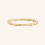 Twisted Solid Gold Band