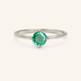 California Poppy Emerald Ring