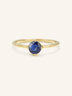 California Poppy Blue Sapphire Ring