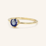 California Poppy Blue Sapphire Ring
