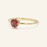 California Poppy Garnet Ring