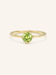 California Poppy Peridot Ring