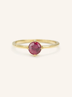 California Poppy Ruby Ring