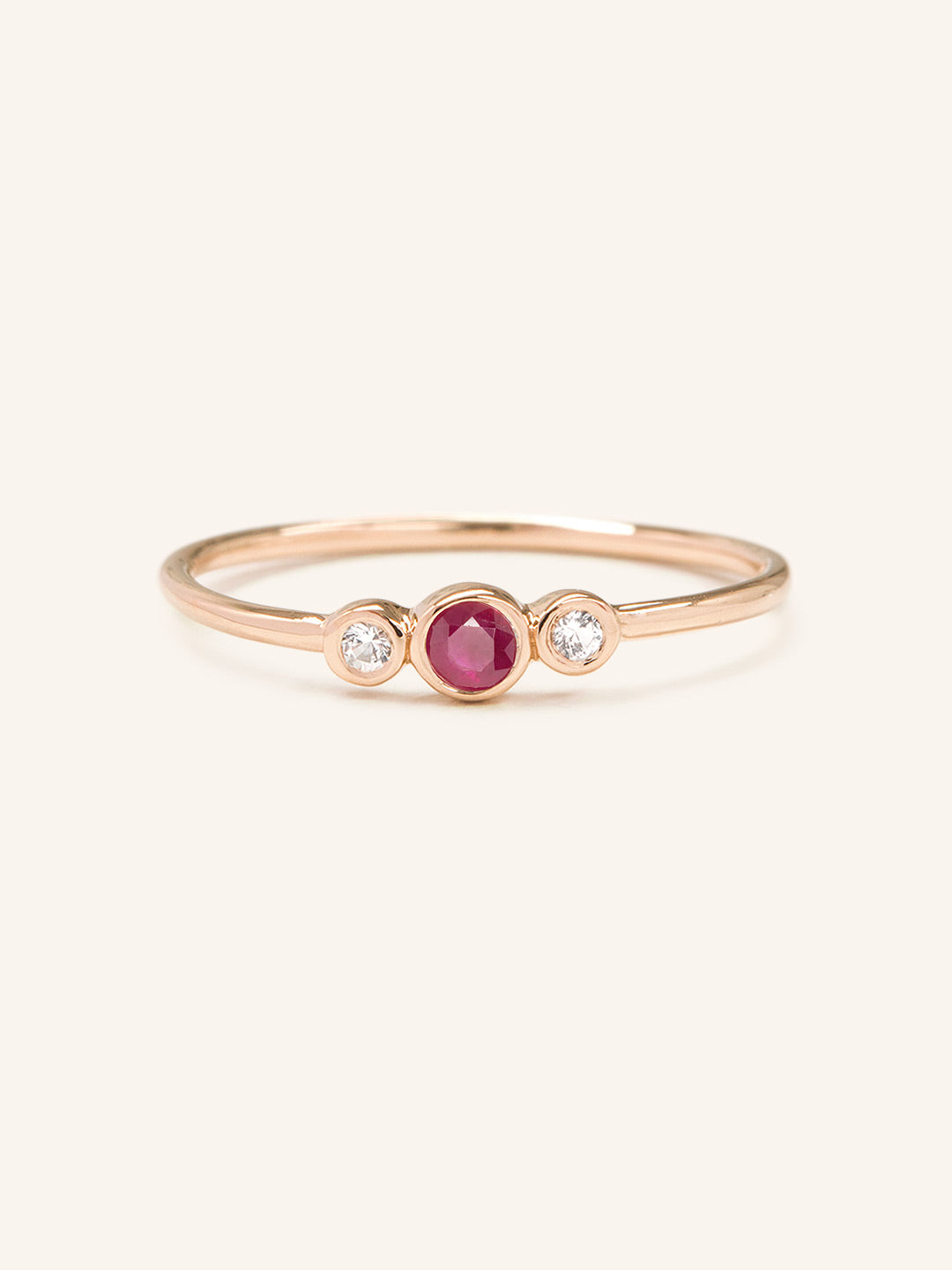 Sweet Pea Ruby Diamond Ring