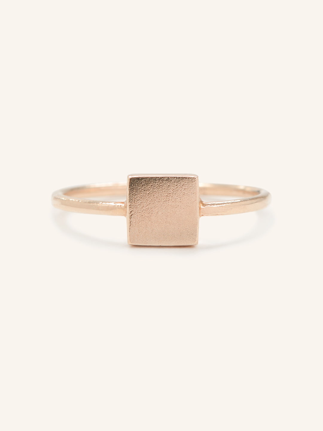 Gold Square Ring