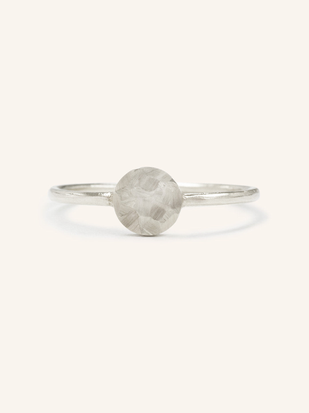 Circle Hammered Ring