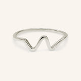 Gold Heartbeat Ring