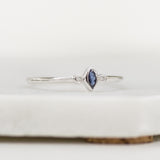 Fall Garden Blue Sapphire Diamond Ring