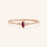 Fall Garden Ruby Diamond Ring