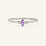 Fall Garden Amethyst Diamond Ring