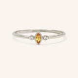 Fall Garden Citrine Diamond Ring