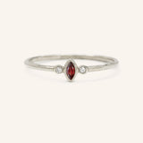 Fall Garden Garnet Diamond Ring