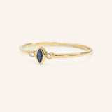 Fall Garden Blue Sapphire Diamond Ring