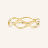 Double Wave Gold Ring