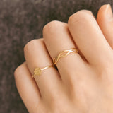 Double Wave Gold Ring