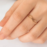 Double Wave Gold Ring