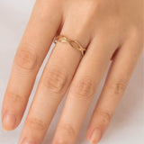 Double Wave Gold Ring