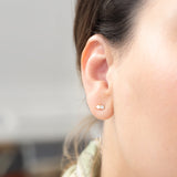 Sweet Clarity Opal Stud Earrings