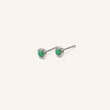 Early Bloom Emerald Earrings