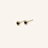 Early Bloom Black Diamond Earrings