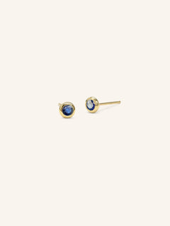 Early Bloom Blue Sapphire Earrings