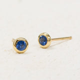 Early Bloom Blue Sapphire Earrings