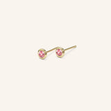 Early Bloom Pink Tourmaline Earrings