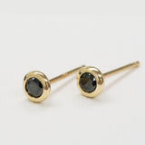 Early Bloom Black Diamond Earrings