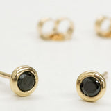 Early Bloom Black Diamond Earrings