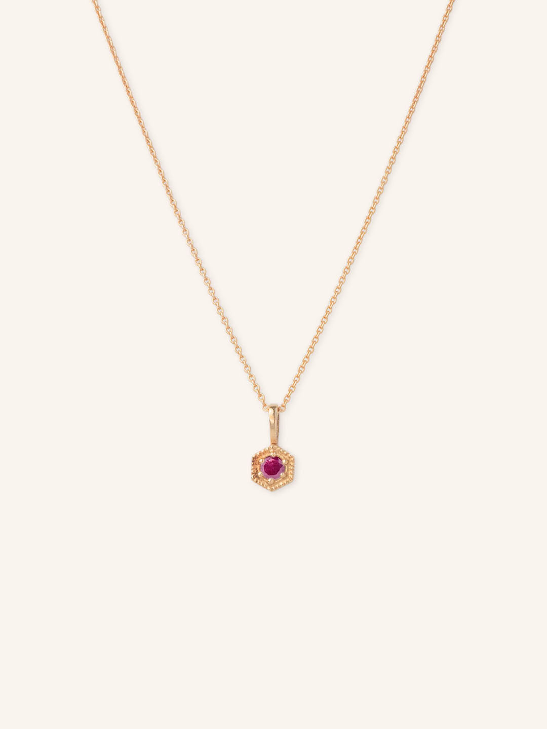 MARIGOLD Lab-Grown Ruby Necklace