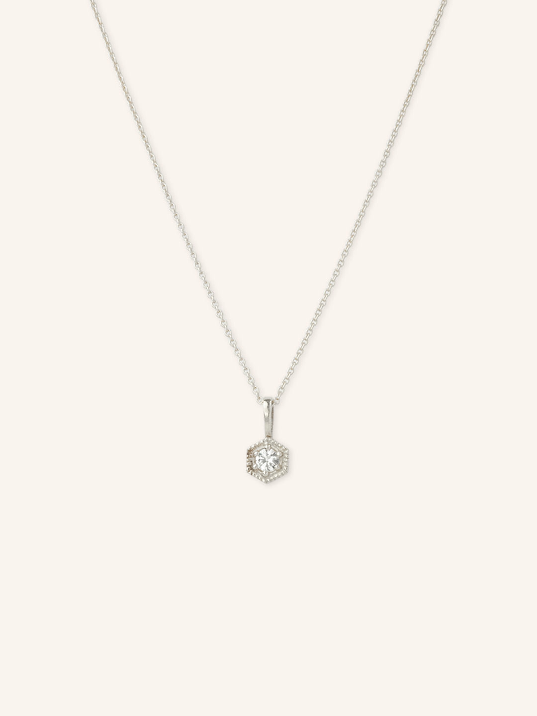 Marigold White Sapphire Necklace