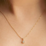 Marigold White Sapphire Necklace