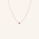 Fall into Autumn Ruby Necklace