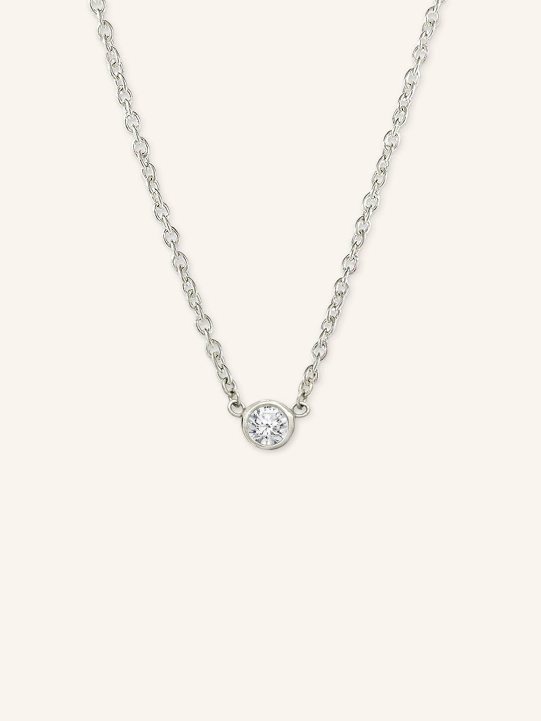 Fall into Autumn White Sapphire Necklace