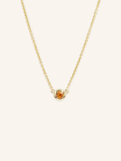 Fall into Autumn Citrine Necklace