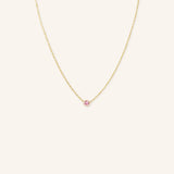 Fall into Autumn Pink Tourmaline Necklace