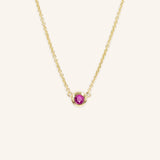 Fall into Autumn Ruby Necklace