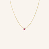 Fall into Autumn Ruby Necklace