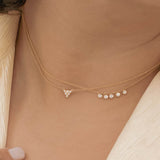 Warm Autumn Diamond Necklace