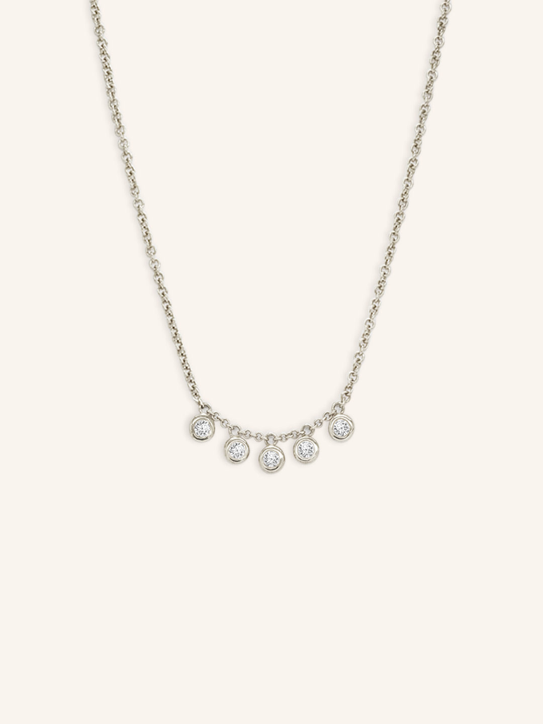 Wander Longingly White Sapphire Necklace