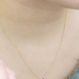 Fall into Autumn Ruby Necklace