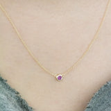 Fall into Autumn Ruby Necklace